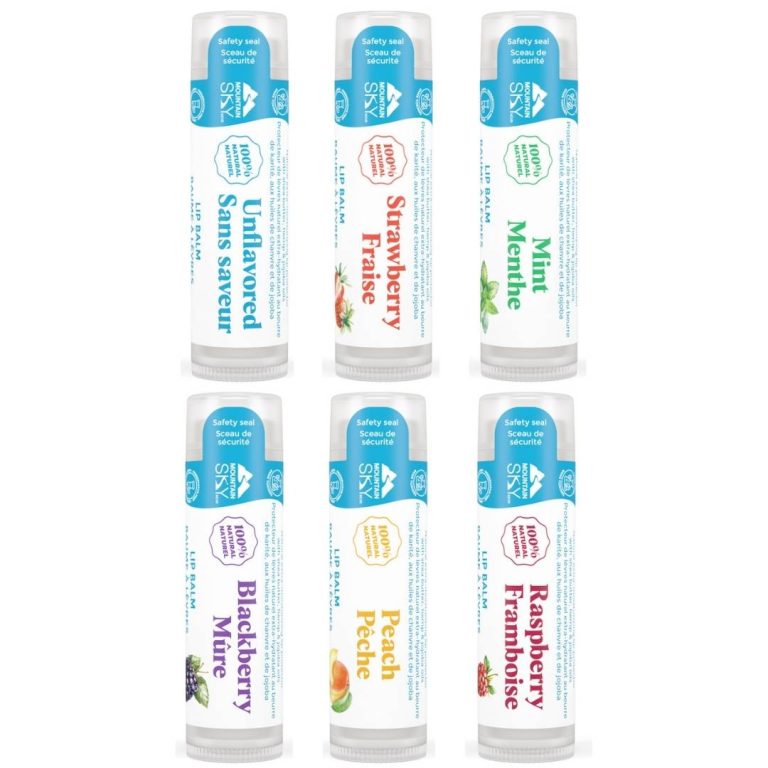 4 flavored Lip Balms